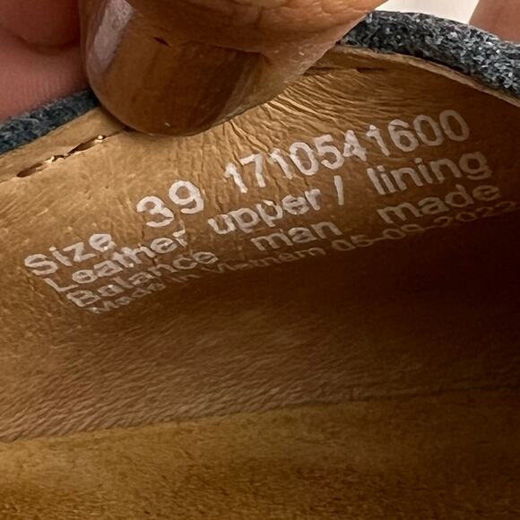 Dansko Tiffani Blue Leather Heeled Sandal - Picture 4 of 8